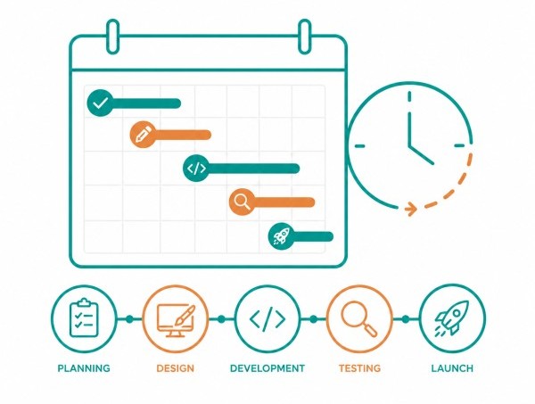 Project Timeline website design web design agancy bazarento